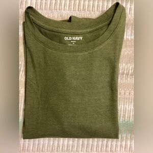 Old Navy Olive Green Long Sleeved T-Shirt